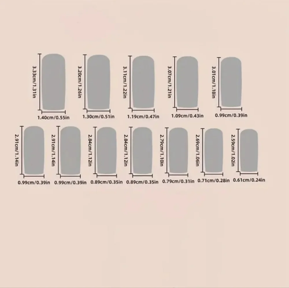 24 Pieces Fake Press On Nails